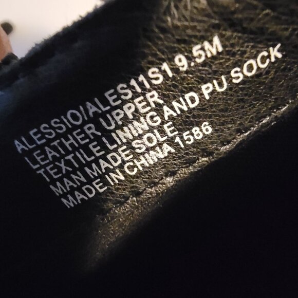 NEW Steve Madden Alessio Western Boots Womens 9.5 Bad Girl Biker Black Country - Picture 10 of 10